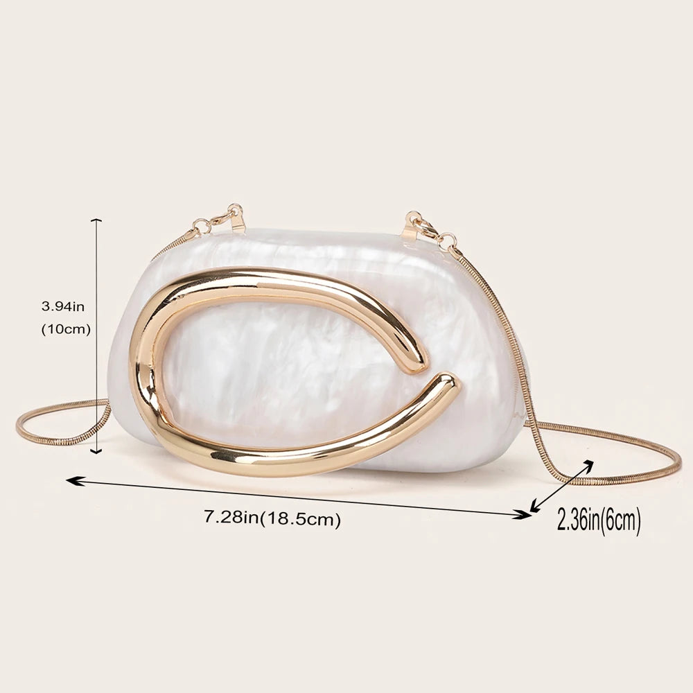 YYW Bridal Evening Clutch Bag Luxury Banquet Crossbody