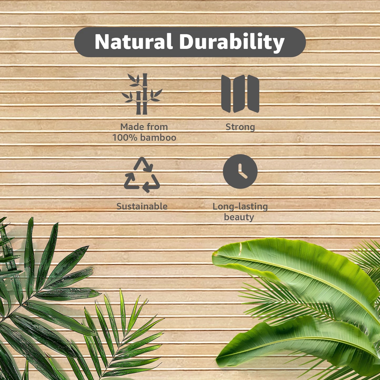 Art3d Carbonized Bamboo Wall Panel for Interior Cladding and Wainscoting