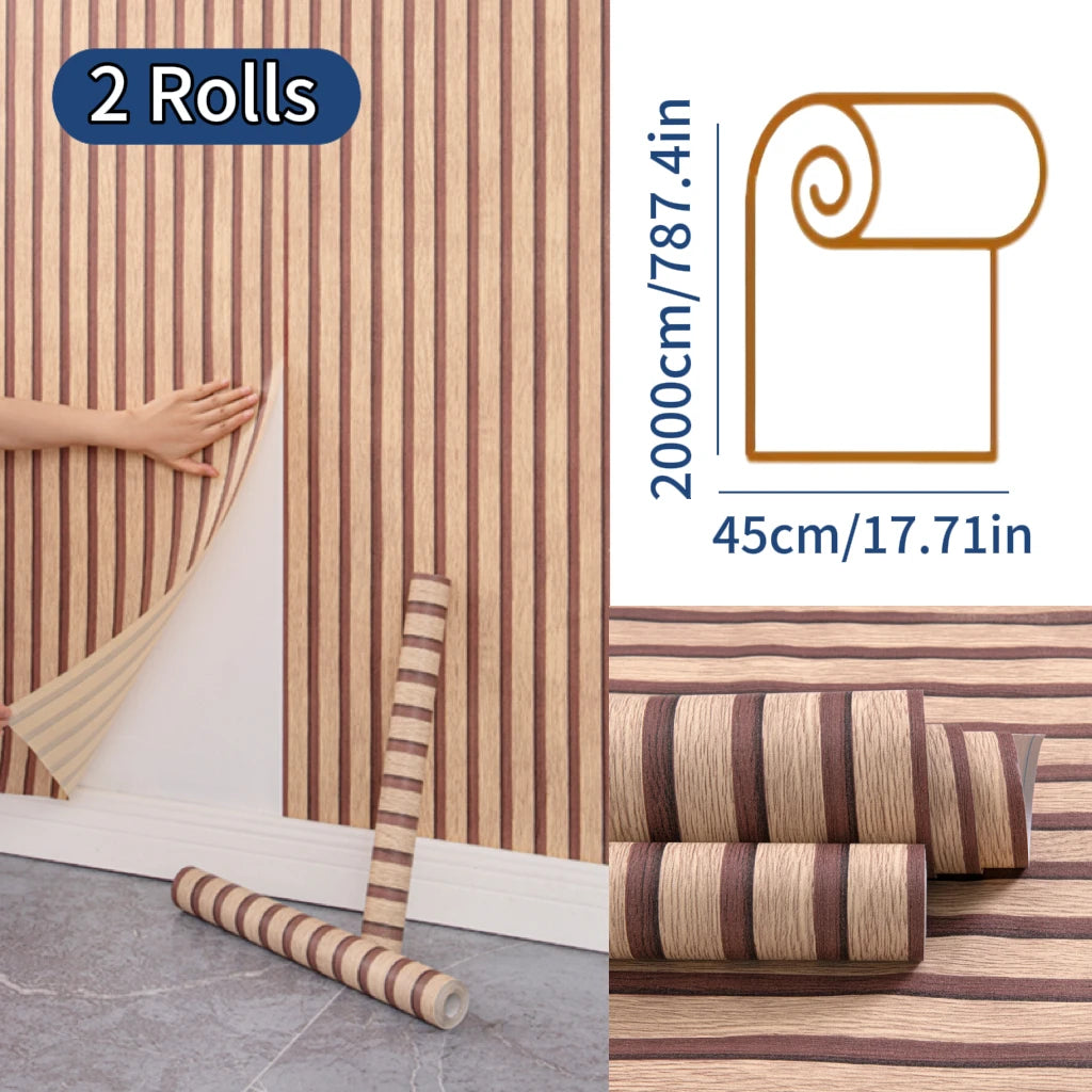 NINETAI Peel and Stick Wood Grain Floor Tiles for Home