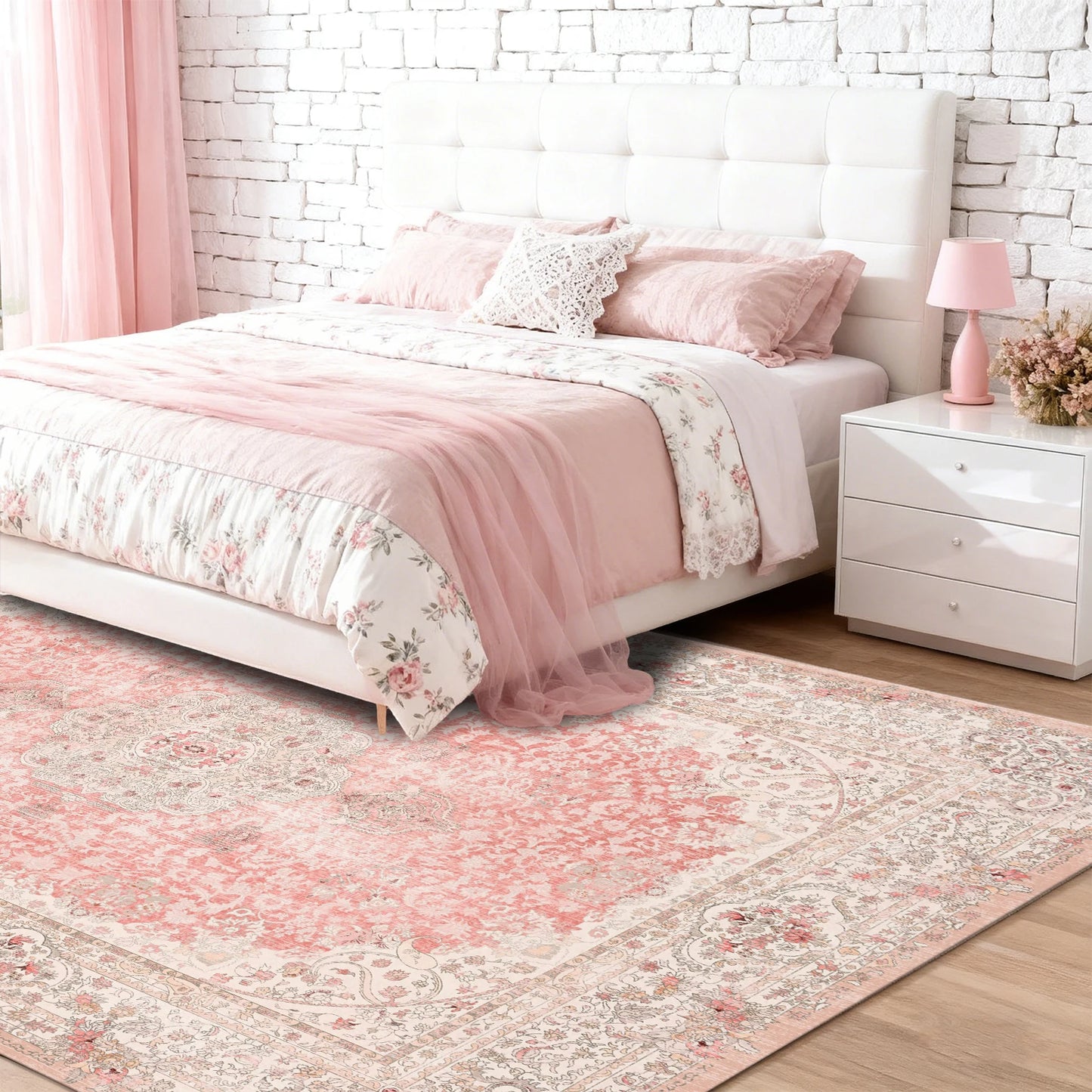 Living Room Washable Carpet Kilim Style Antique Luxury Mat