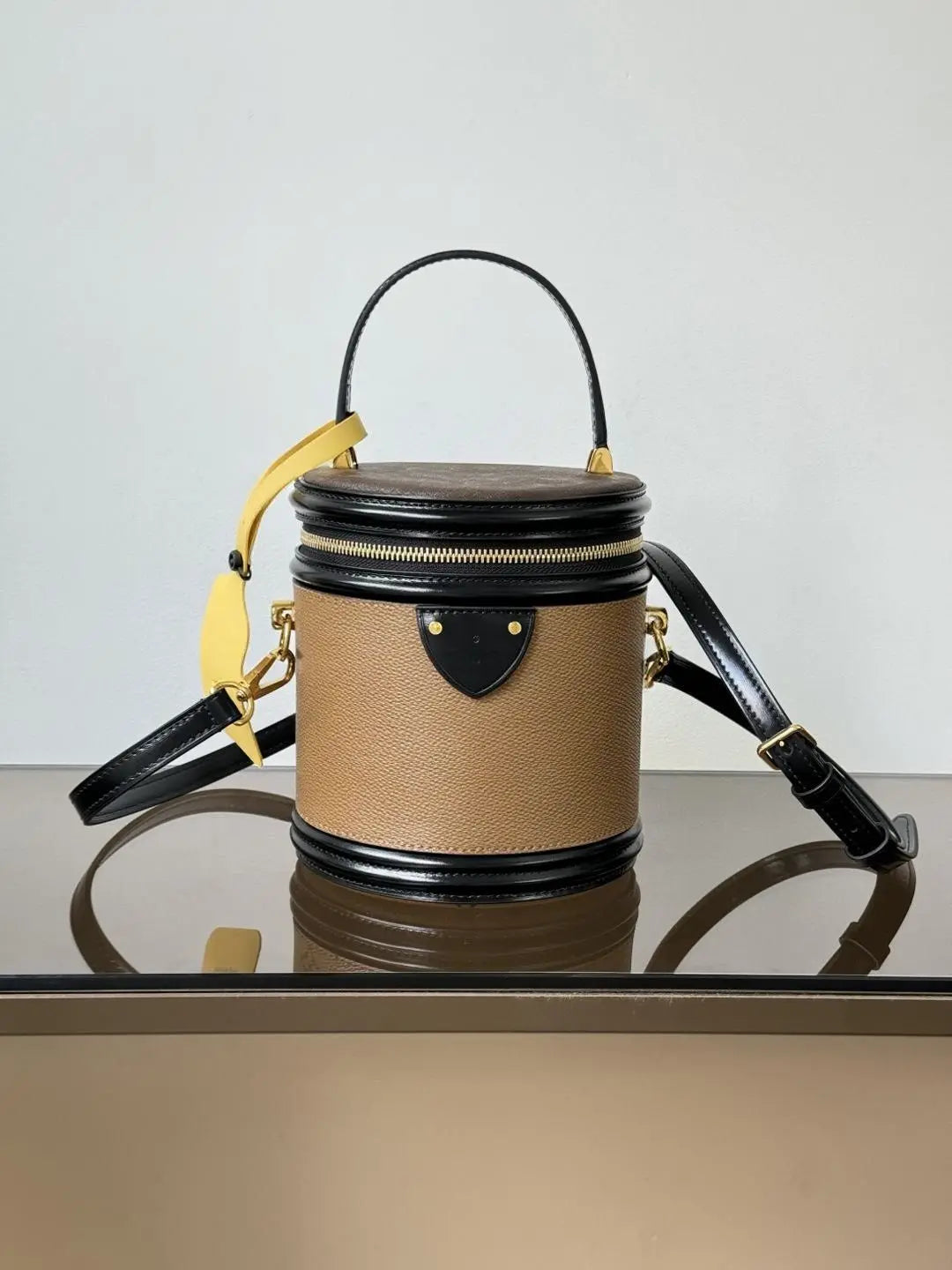 Genuine Leather Quilted Flap Shoulder Bag With Chain Crossbody Strap
