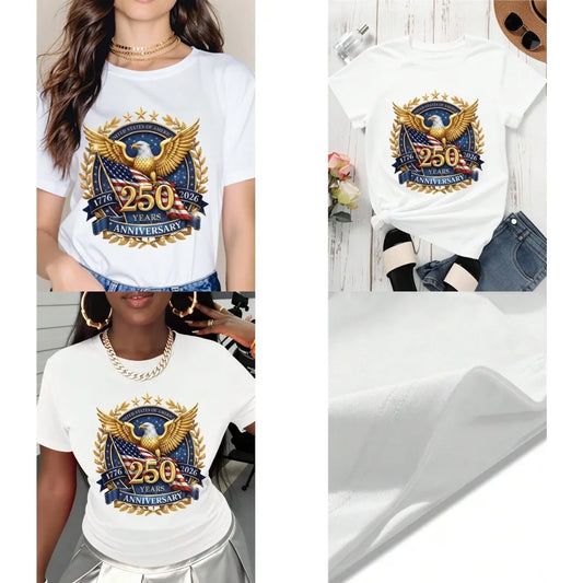 United States Eagle Flag Patriotic T Shirt For Women