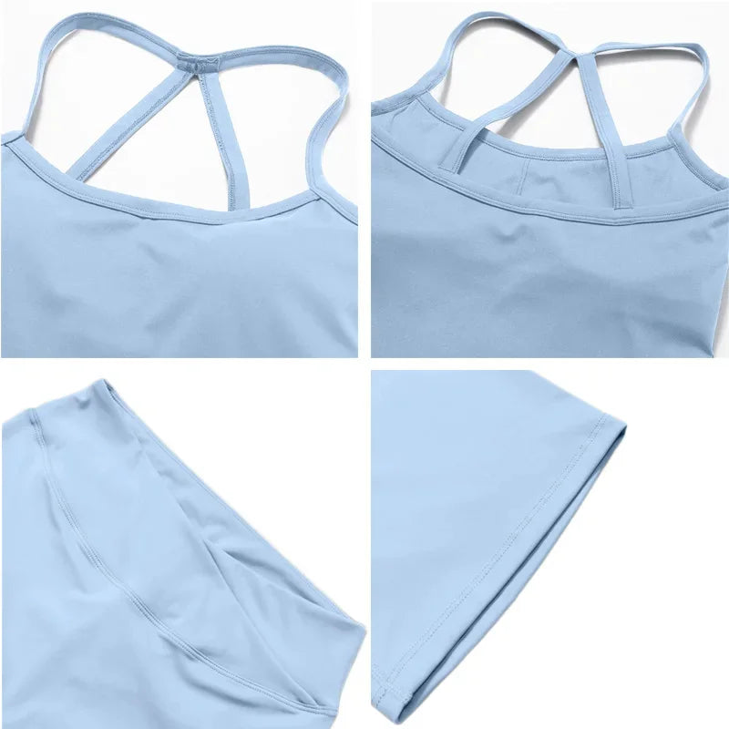 Dhiemeid Women 2 Piece Yoga Set Tracksuit Sportswear