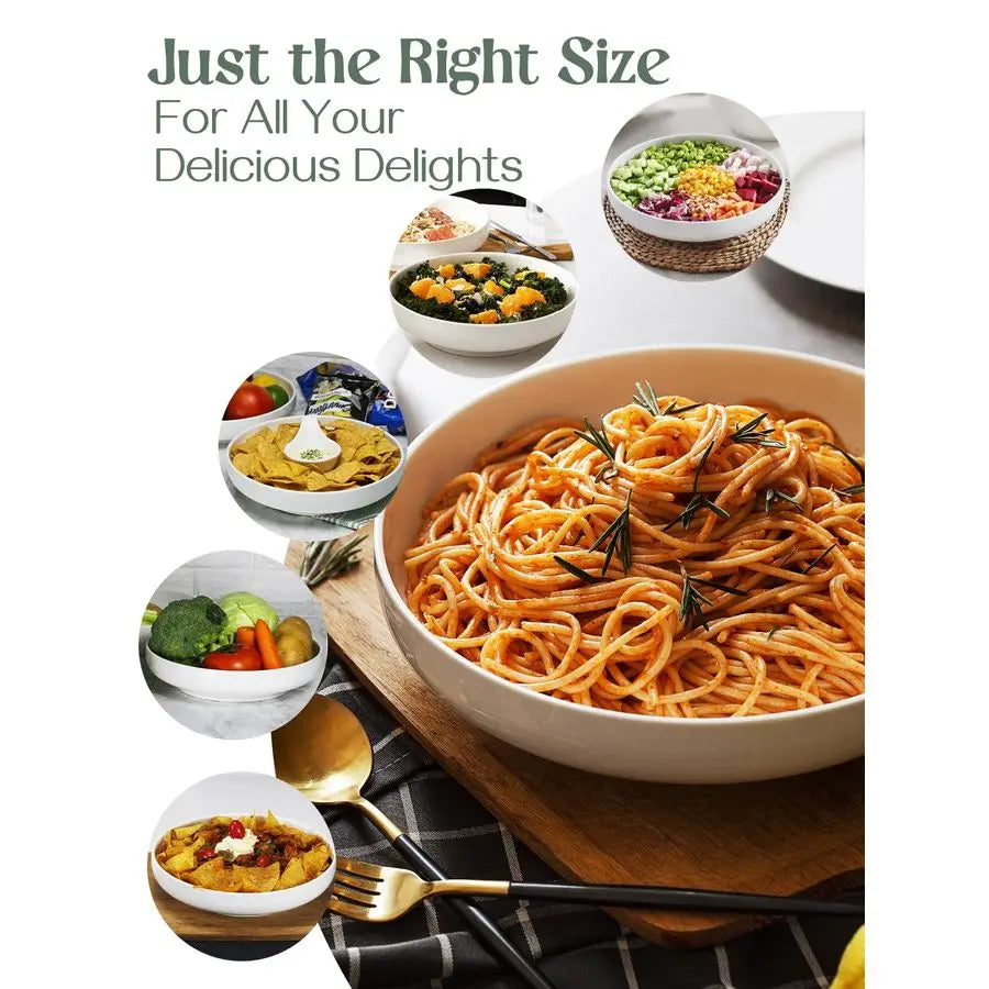 Ceramic Pasta Bowls Set For Wedding Entertaining Essentials