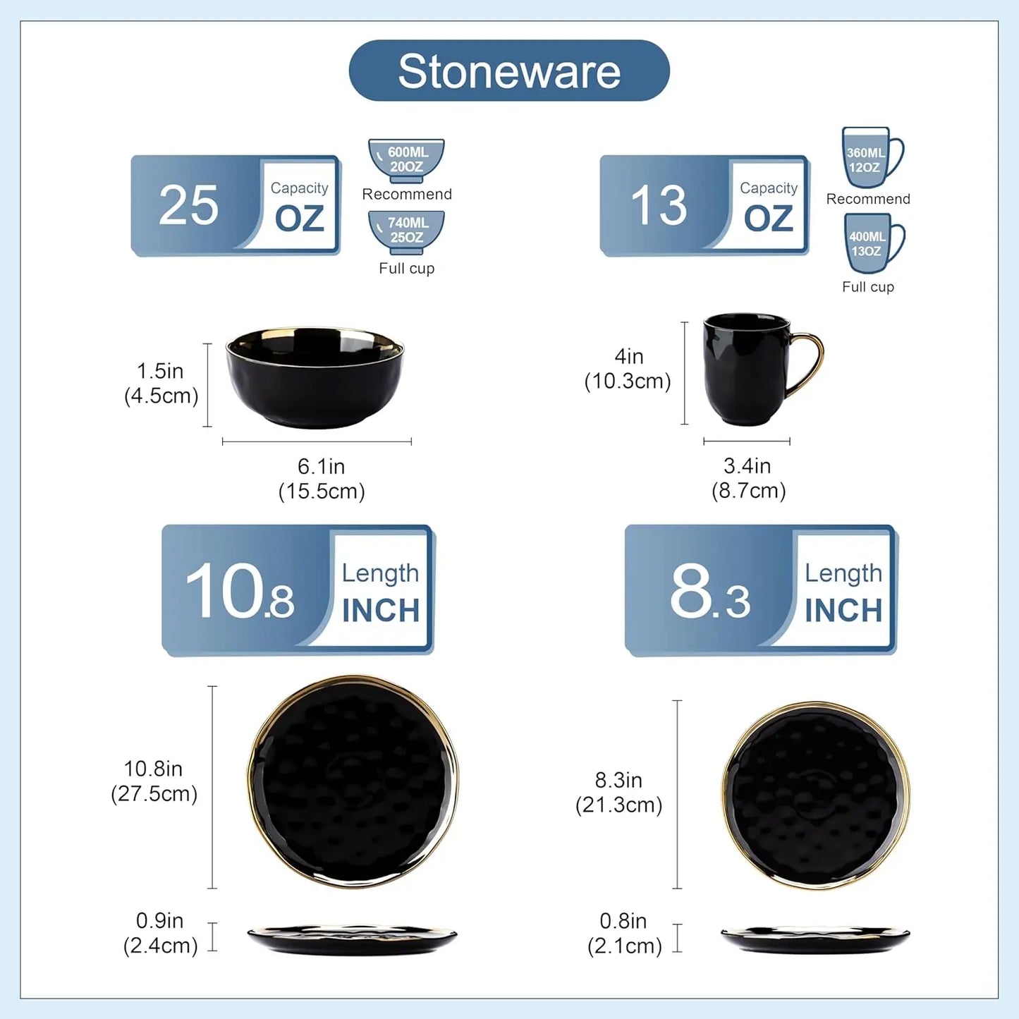 Porcelain Dinnerware Set For Four Dishwasher Safe Everyday