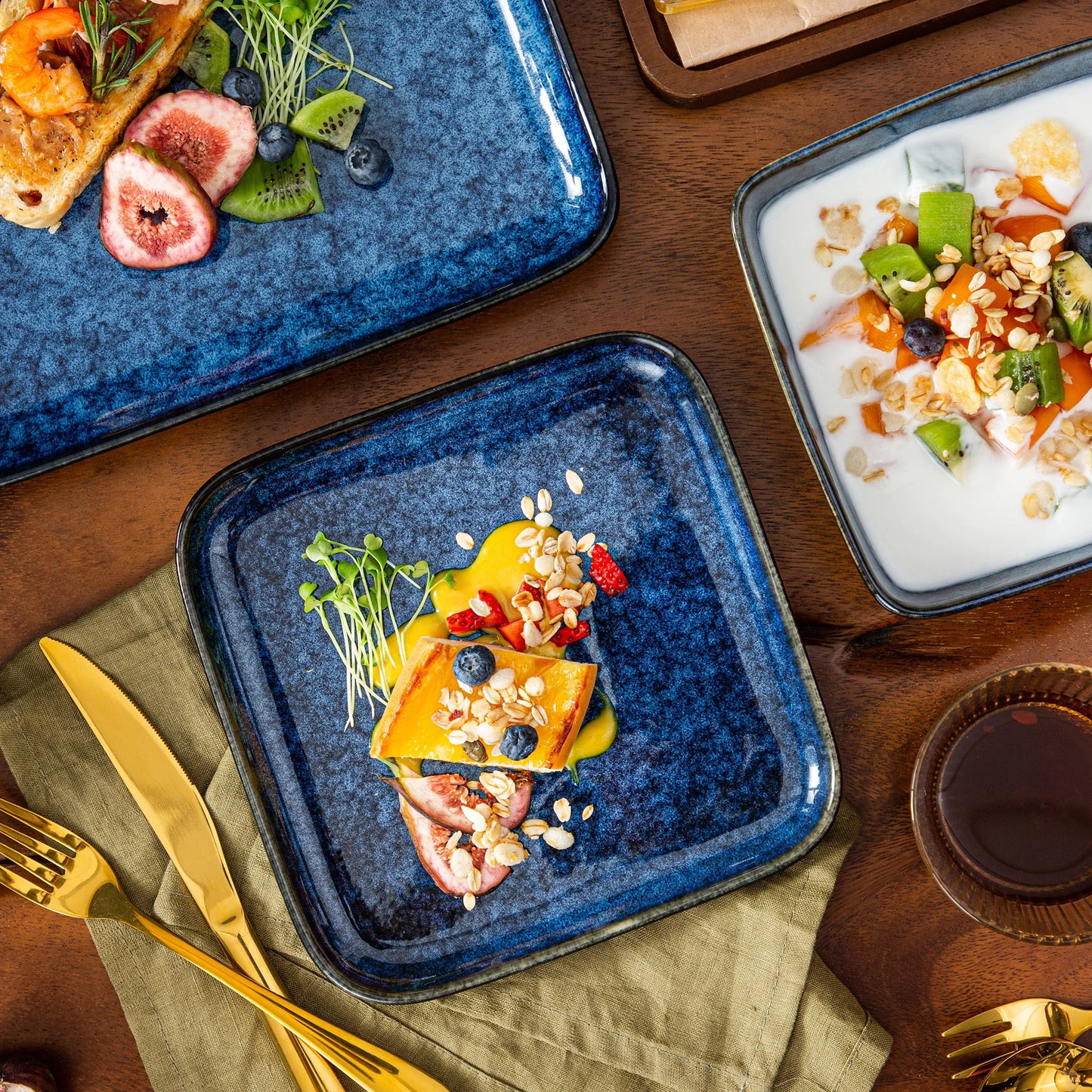 Malacasa Stern Dinner Set For 4 Ceramic Tableware Collection