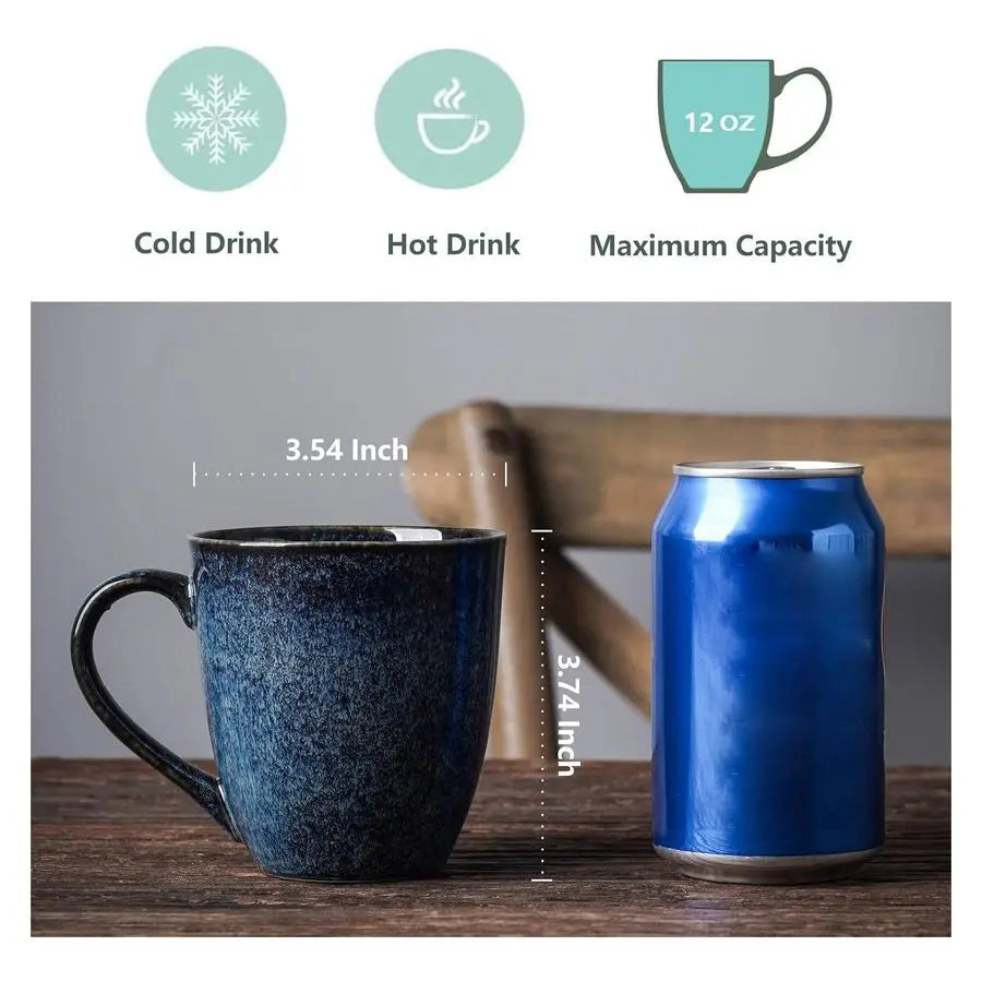 XMSJ Coffee Mug Set Ceramic 6 Piece Mugs With Handles