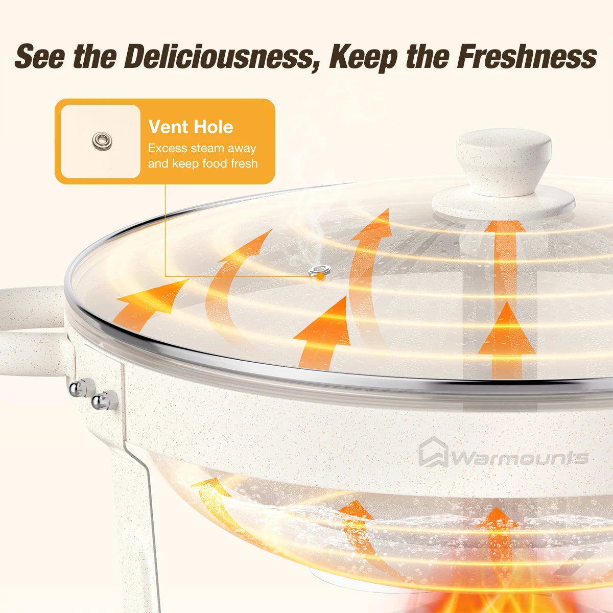 GEMITTO Glass Lid Chafing Dishes Buffet Set For Parties