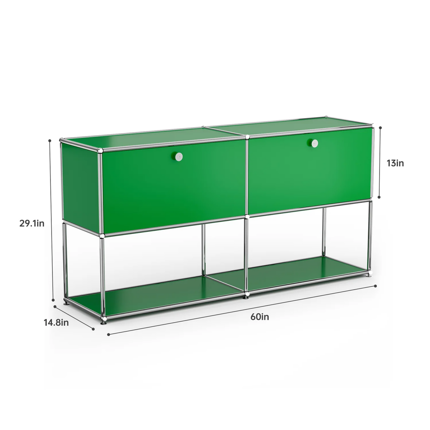 Furgle Modern Modular Metal Storage Cabinet Freestanding Sideboard Living Room