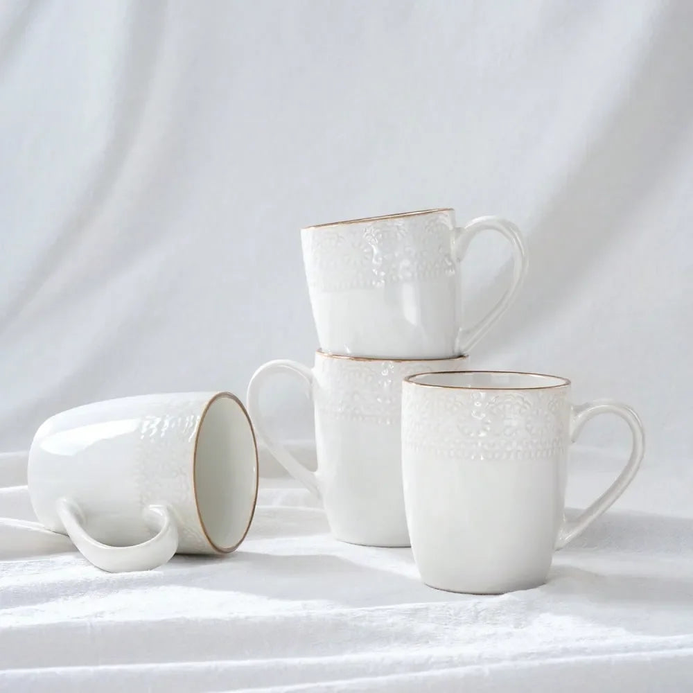 XMSJ 4-Piece Coffee Mugs Set Durable And Elegant
