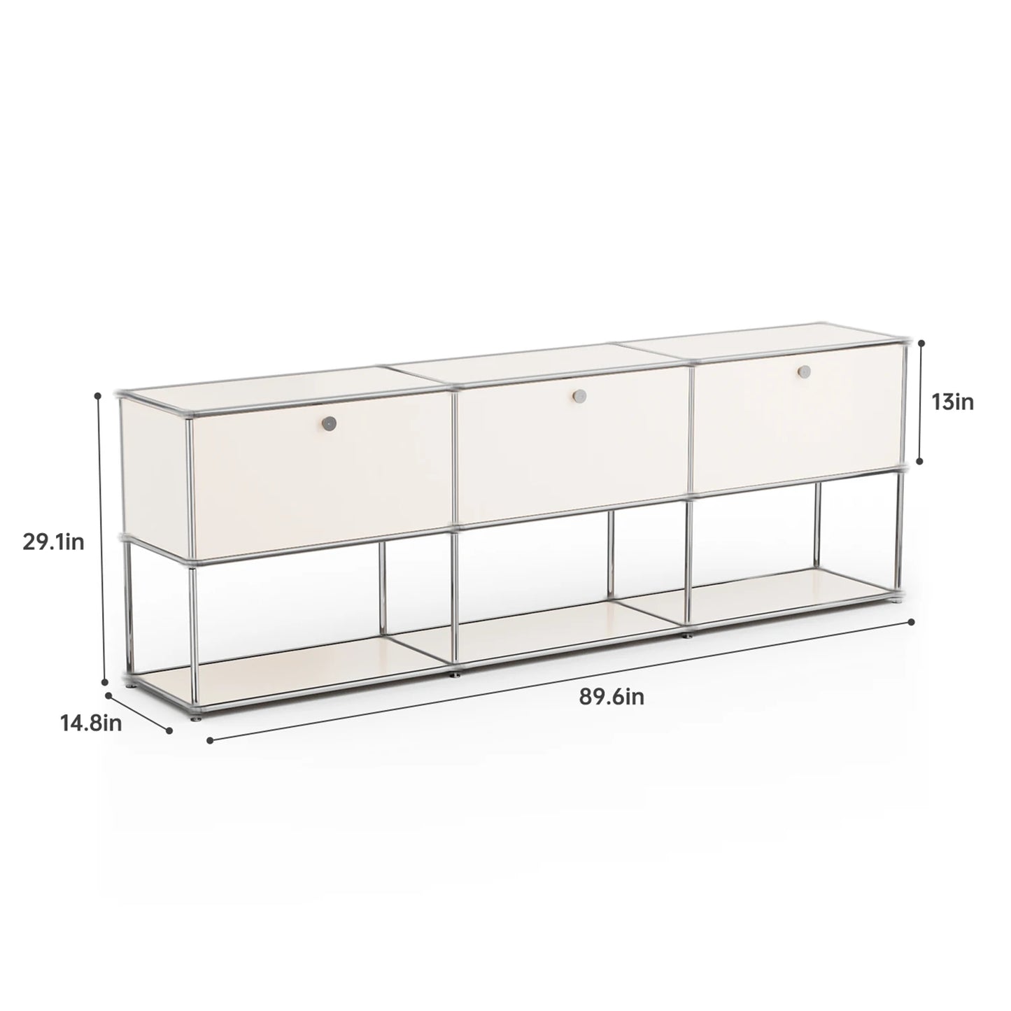 Stainless Steel Storage Cabinet TV Stand For Living Room