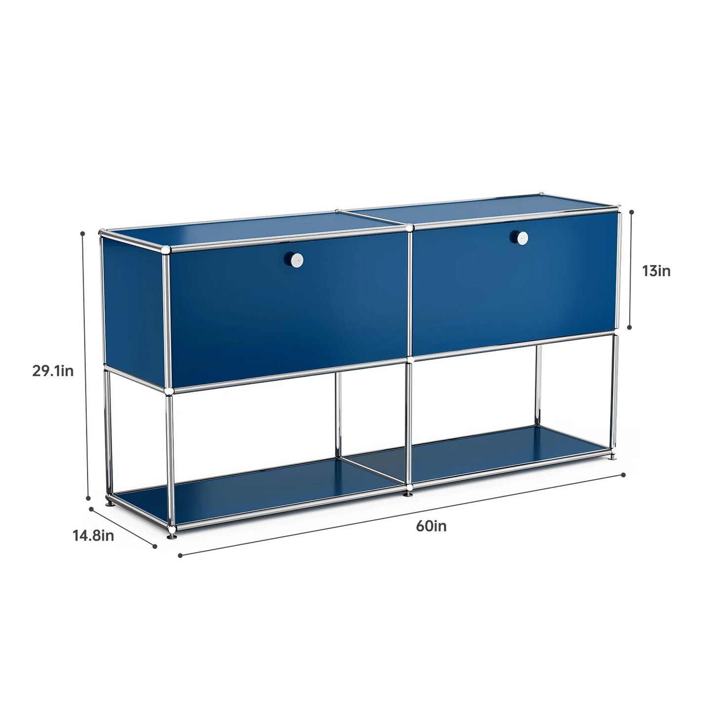 Furgle Modern Modular Metal Storage Cabinet Freestanding Sideboard Living Room