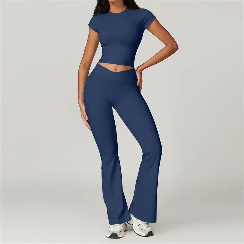 Dhiemeid Women 2 Piece Yoga Set Tracksuit Sportswear