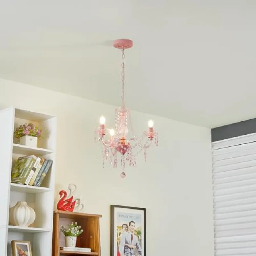 Crystal Chandelier 3 Light Modern K9 Acrylic Pendant for Dining