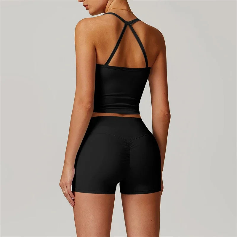Dhiemeid Women 2 Piece Yoga Set Tracksuit Sportswear