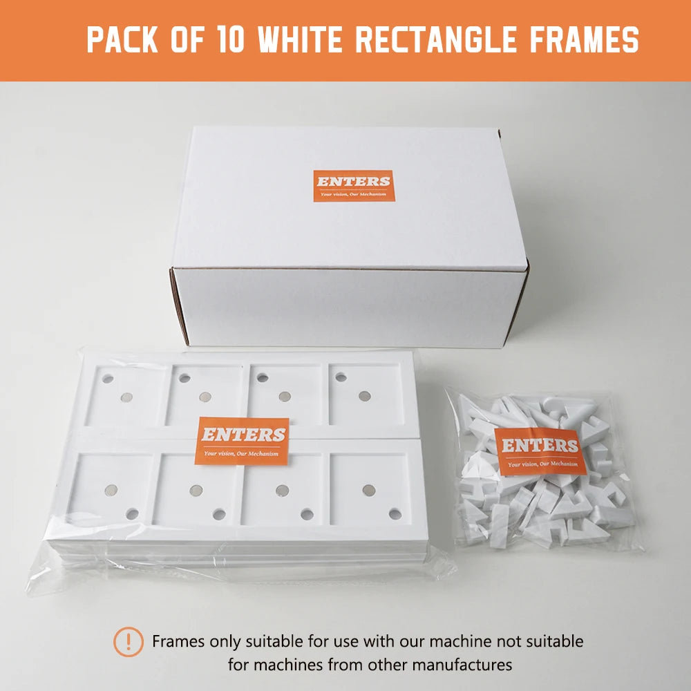 10 Pack 50x50mm Blank Photo Frames For Magnetic Fridge Magnets