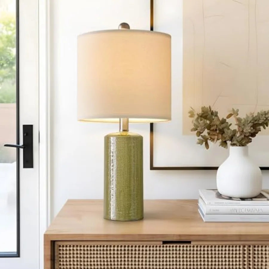 Modern Ceramic Table Lamps Set of 2 for Living Room