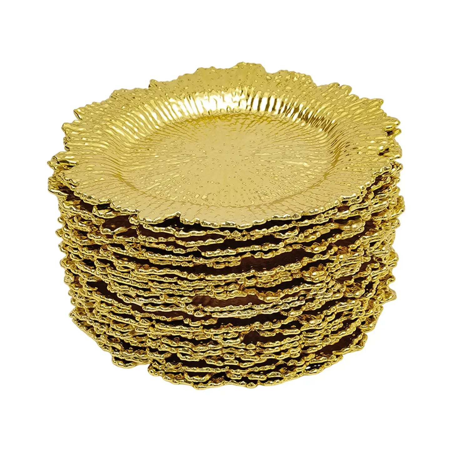 24 Pack Round Charger Plates for Wedding and Holiday Tables