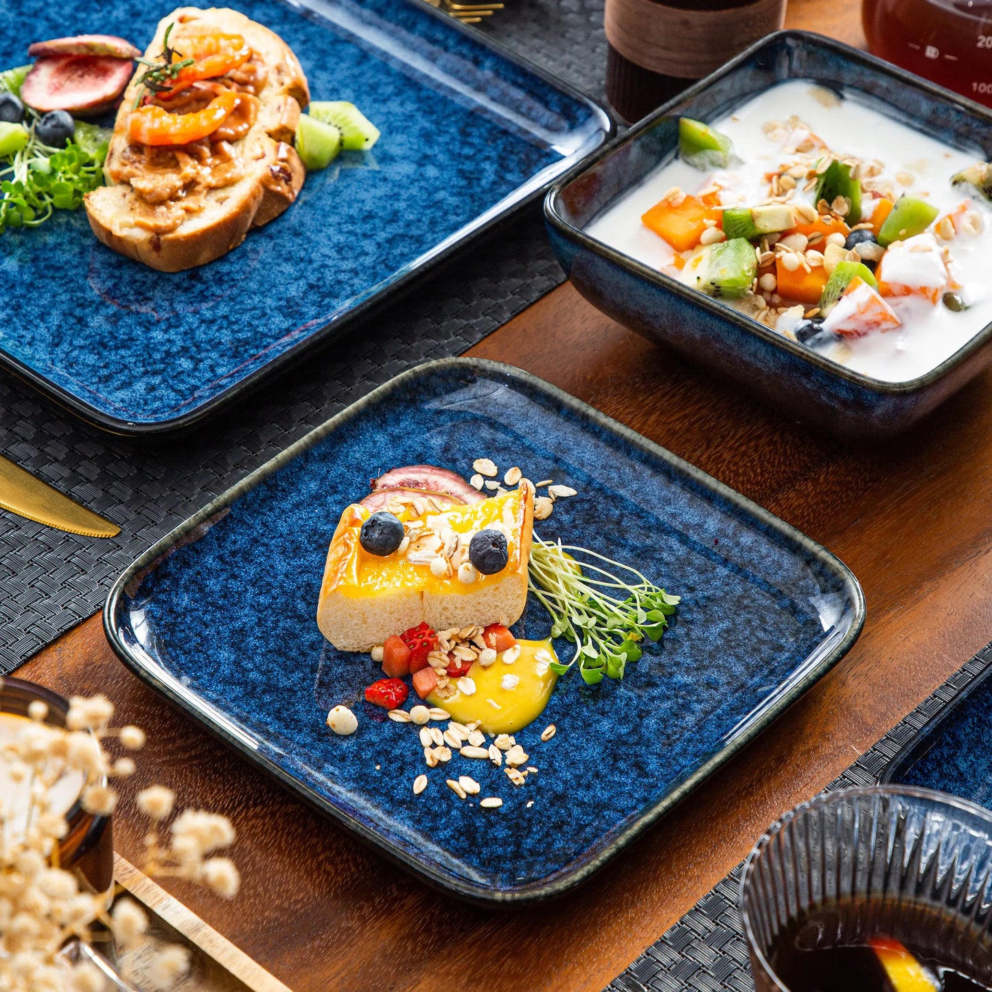 Malacasa Stern Dinner Set For 4 Ceramic Tableware Collection