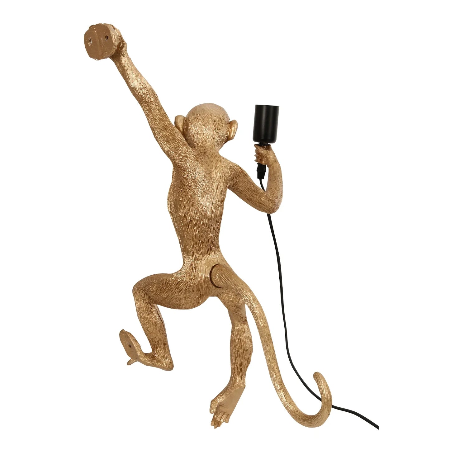 Monkey Wall Lamp Resin Plug In Animal Light For Bedroom