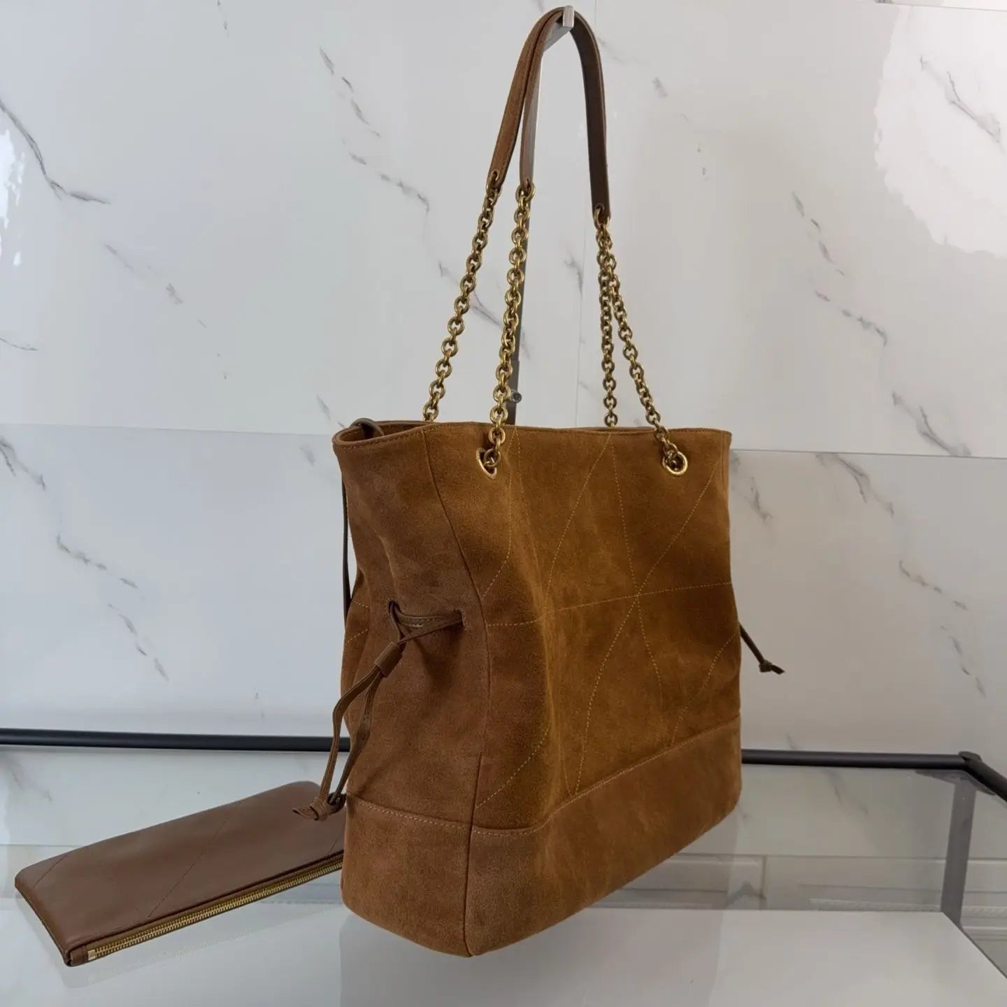 Minimalist Genuine Leather Shoulder Tote Bag For Women