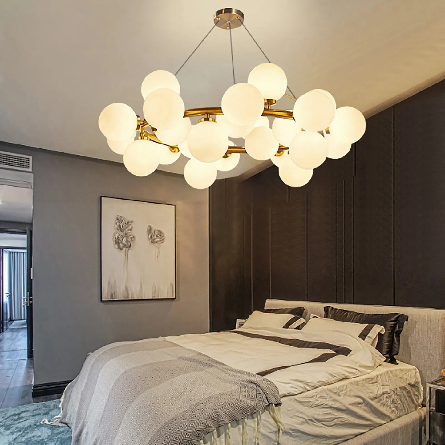 25 Light Modern Adjustable Pendant Chandelier For Living And Dining