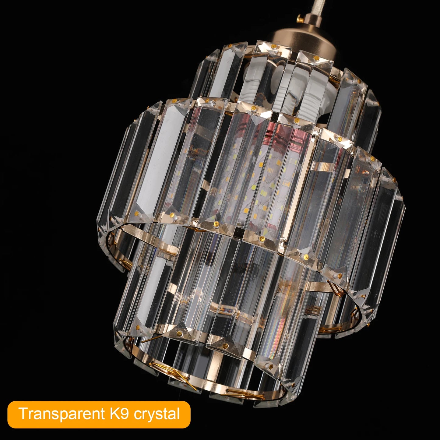VETRULUS Led Crystal Pendant Light Modern Chandelier