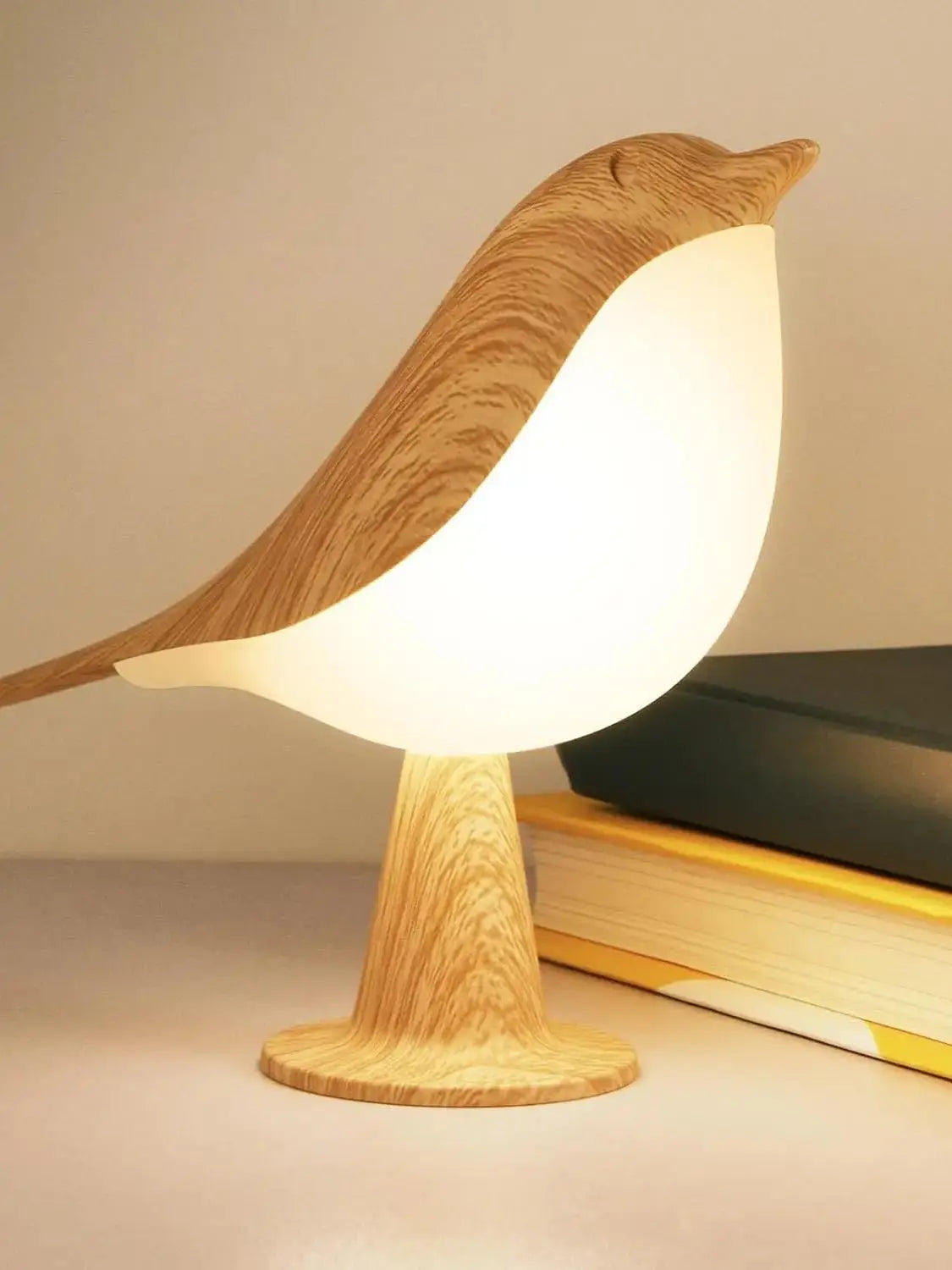 LED Touch Control Bird Lamp Art Deco Dimmable Rechargeable Battery