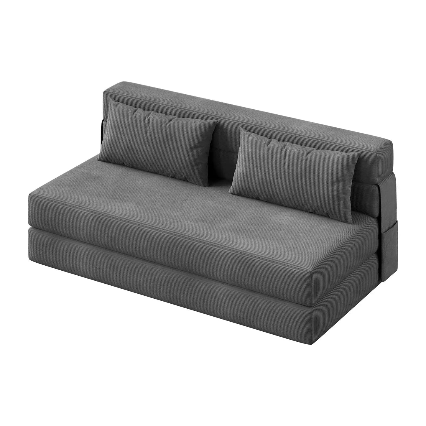 HobbyLane 4 In 1 Corduroy Folding Sofa Bed With Pillow