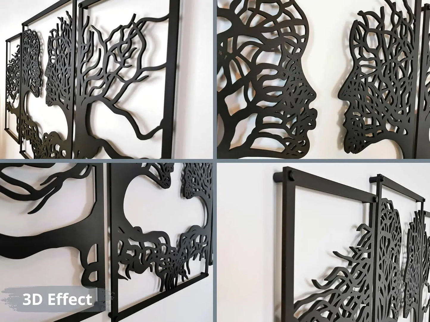 Tree Of Life 3D Wood Wall Art Set Of 3 Abstract Hanging Decor