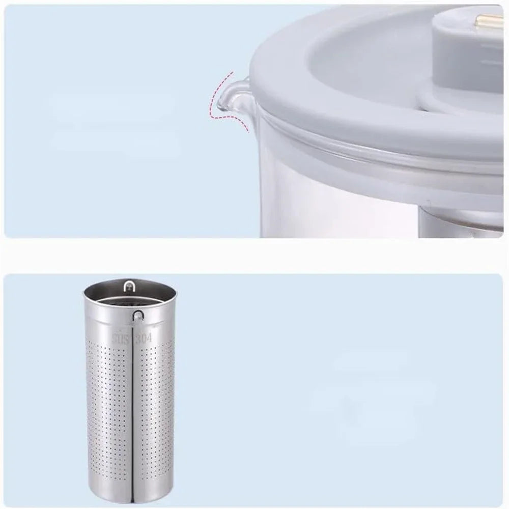 Insulated Glass Tea And Coffee Pot With Filter Screen