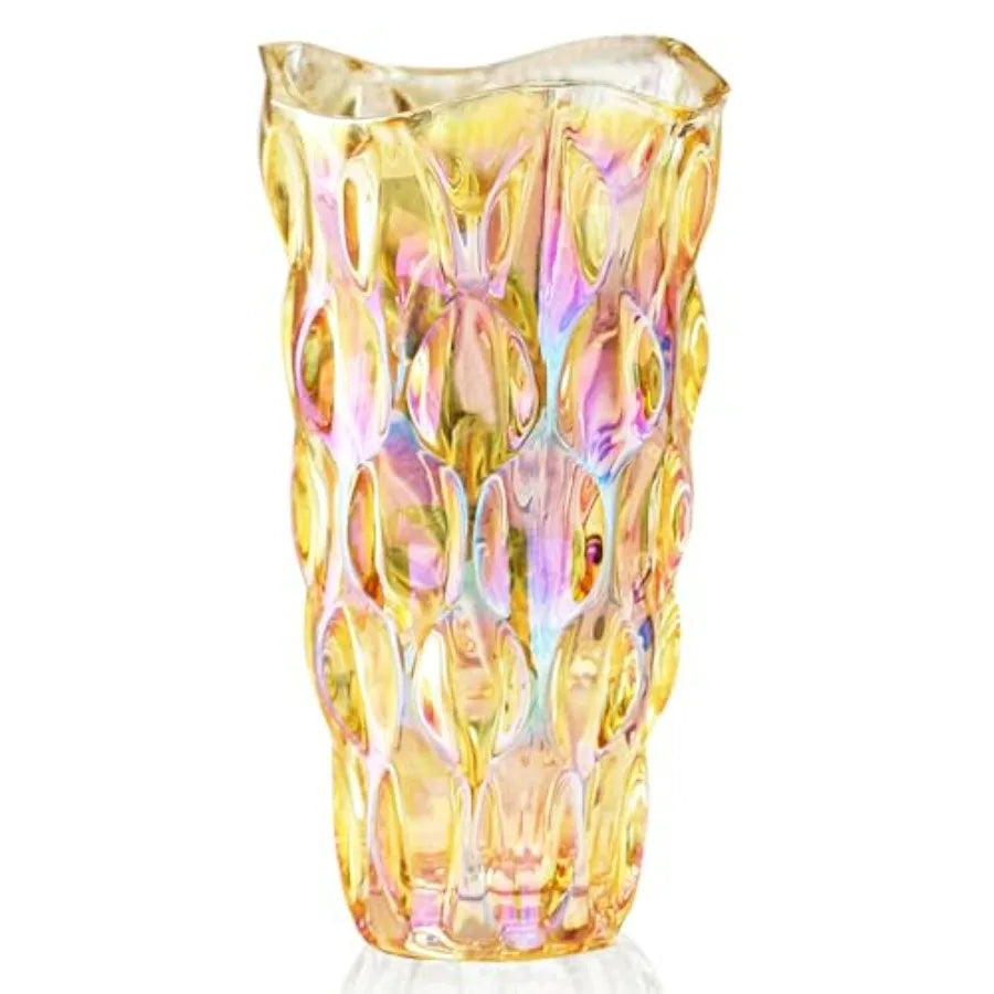 Crystal Clear Glass Vase For Flowers Centerpieces Home Decor