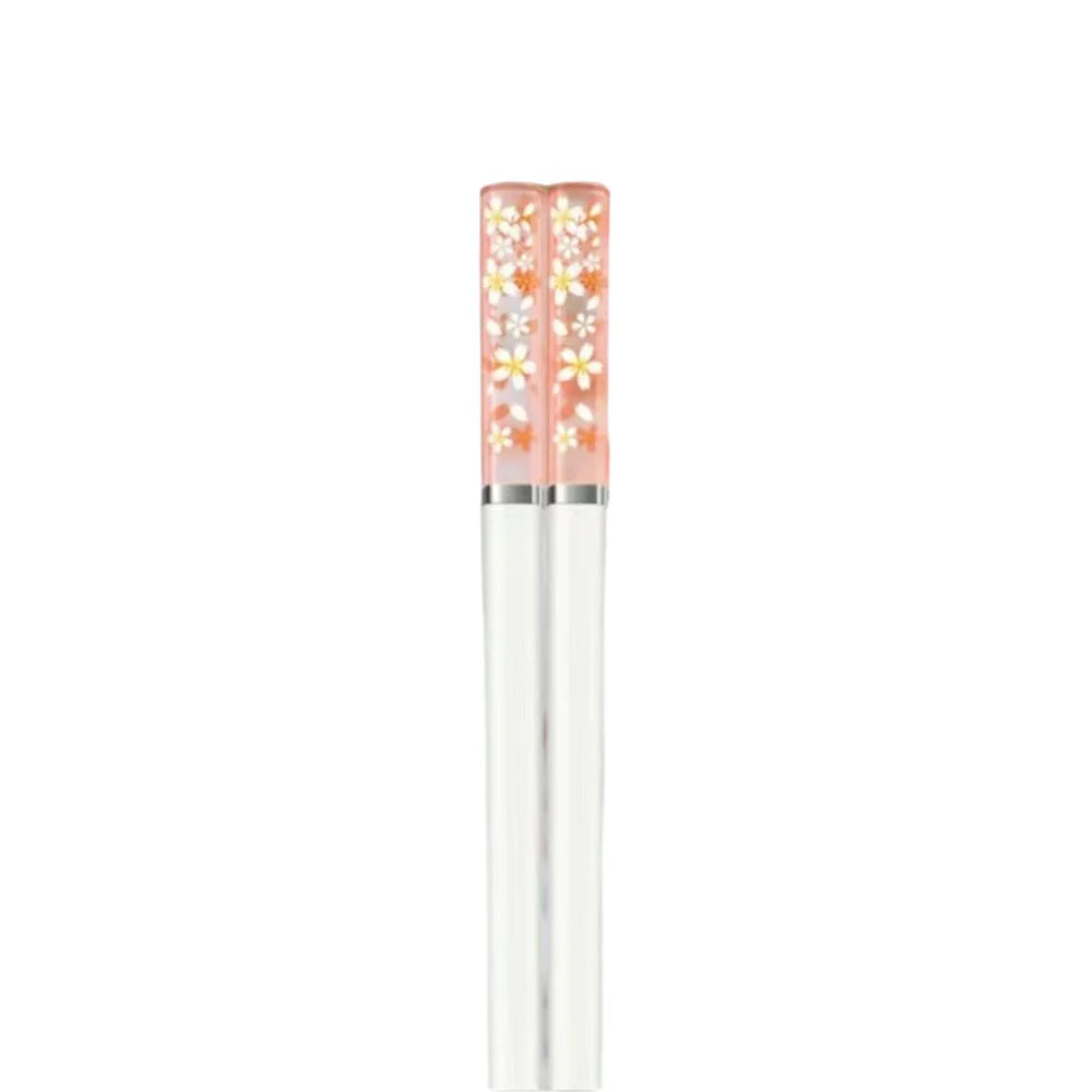 Creative amber cherry blossom Japanese chopsticks for home use, anti-mold, anti-slip and heat-resistant