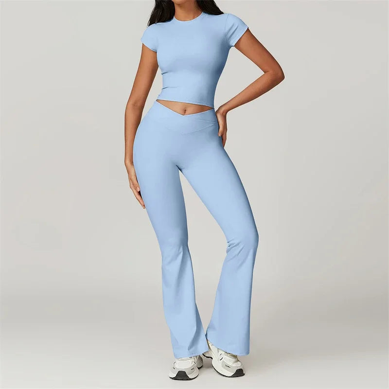 Dhiemeid Women 2 Piece Yoga Set Tracksuit Sportswear