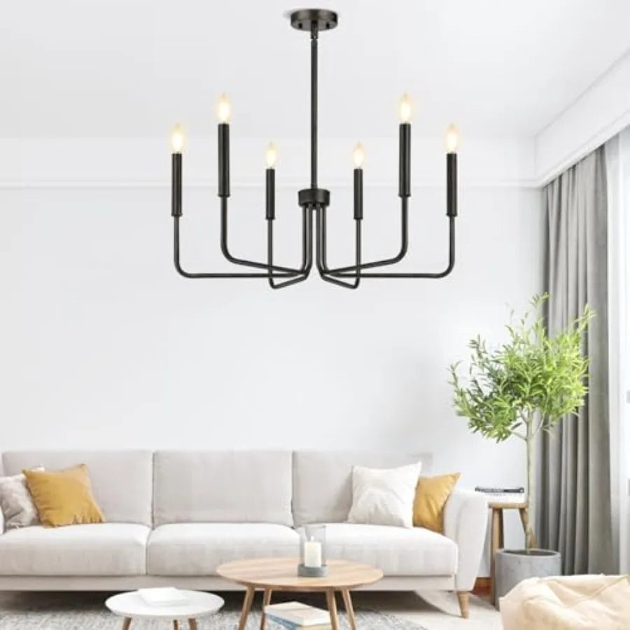 Rustic 6 Light Antique Farmhouse Chandelier Pendant Light
