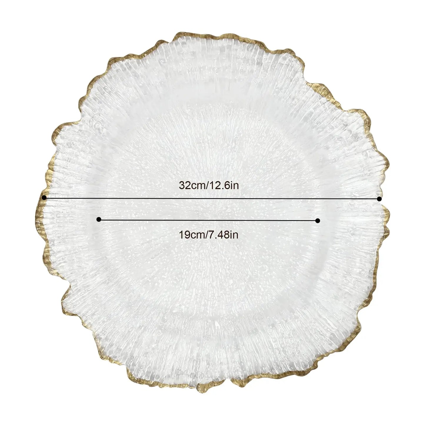 Bymaocar Flower Shape Charger Plates