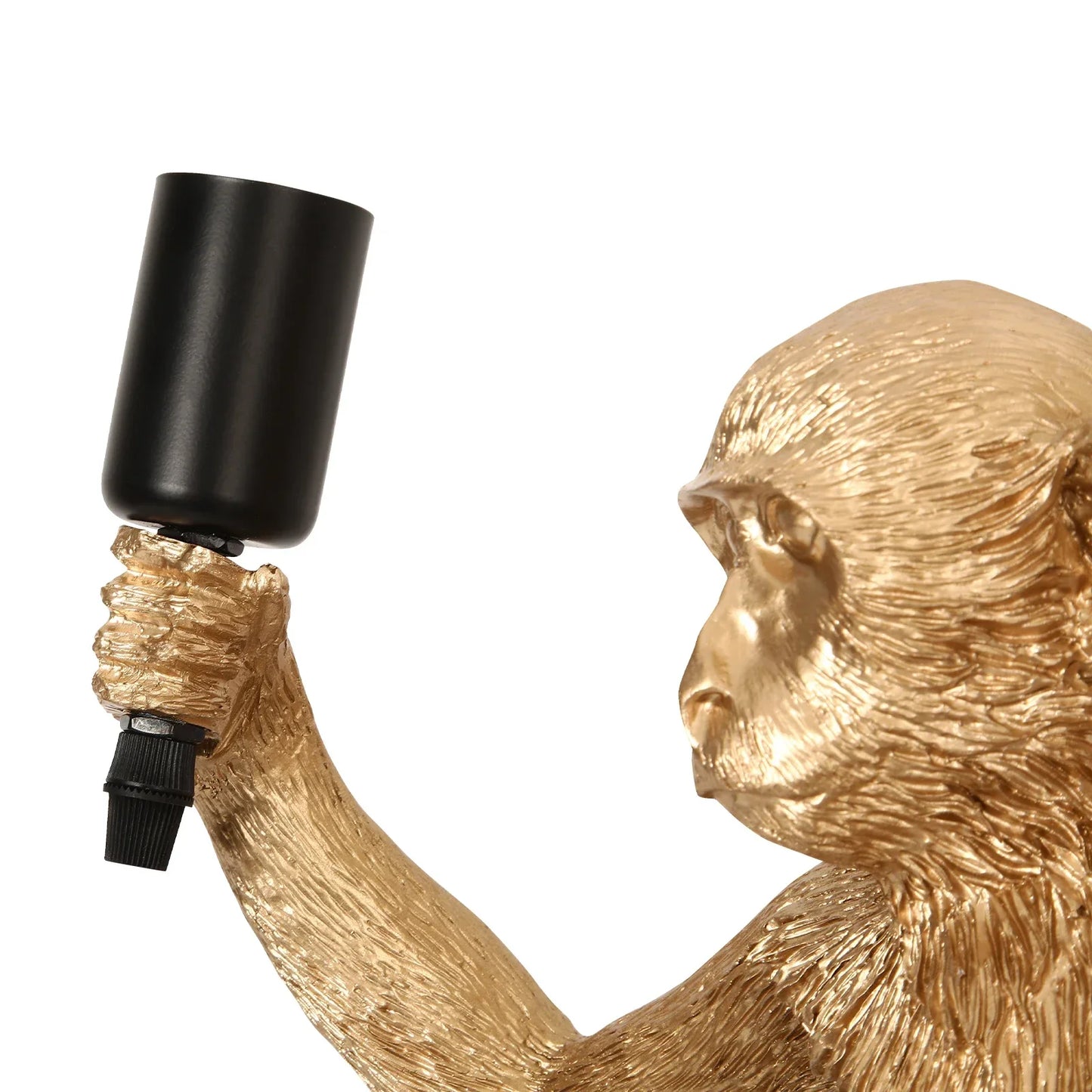 Monkey Wall Lamp Resin Plug In Animal Light For Bedroom