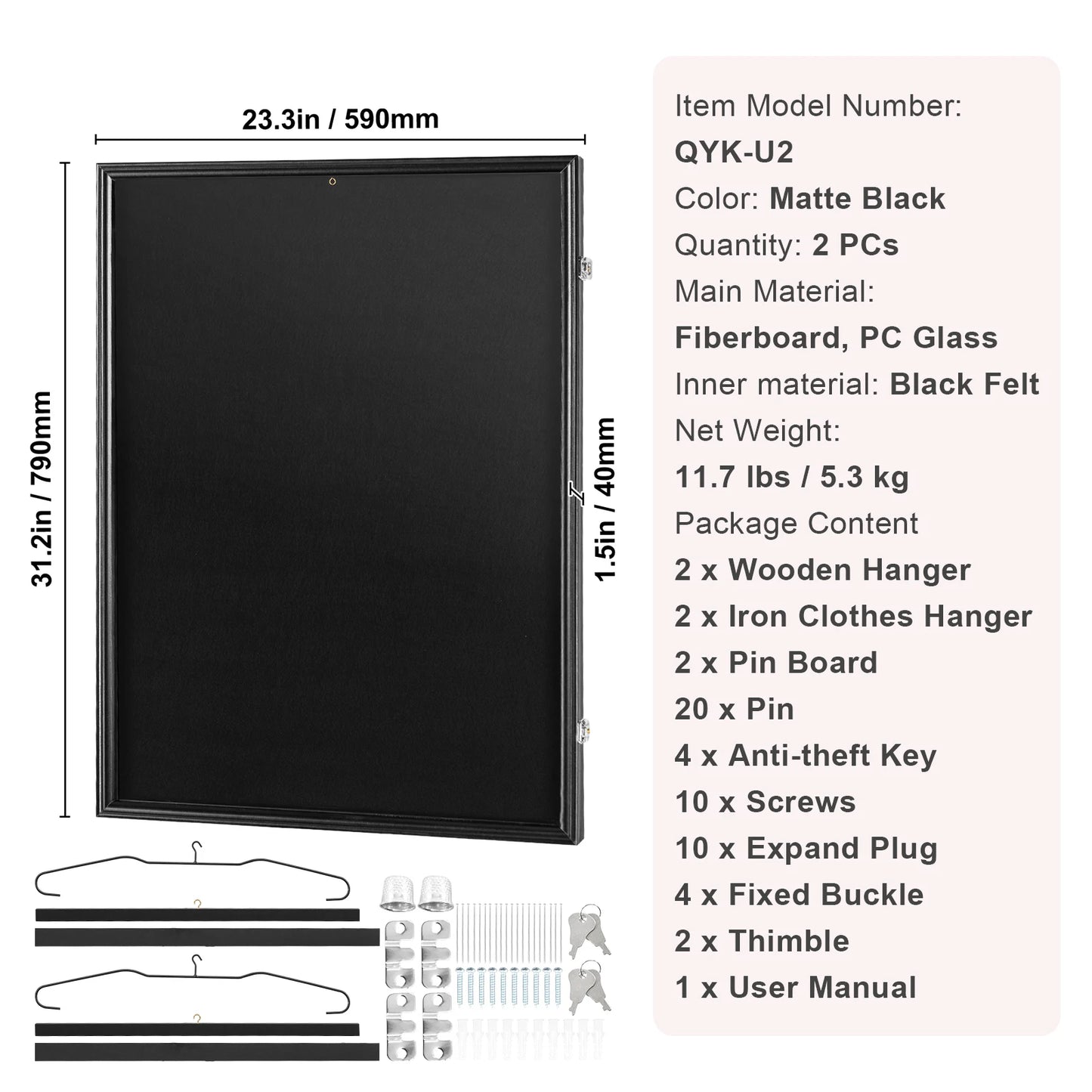 SucceBuy Jersey Display Frame Case Lockable Shadow Box UV Protected