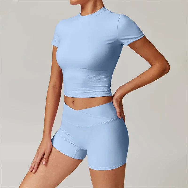 Dhiemeid Women 2 Piece Yoga Set Tracksuit Sportswear
