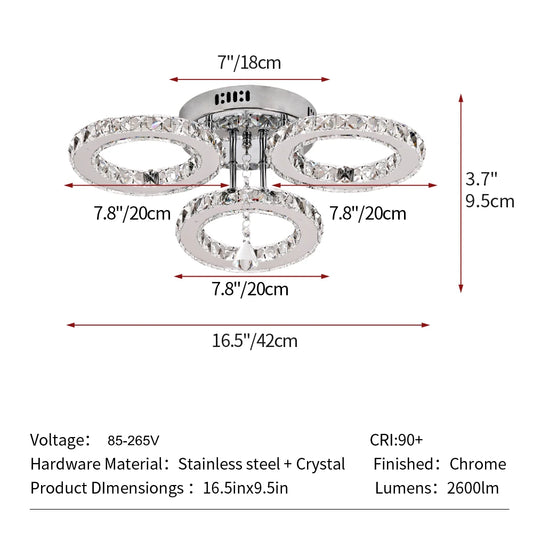 Crystal Ceiling Chandelier Modern Luxury Home Lighting For Living Room