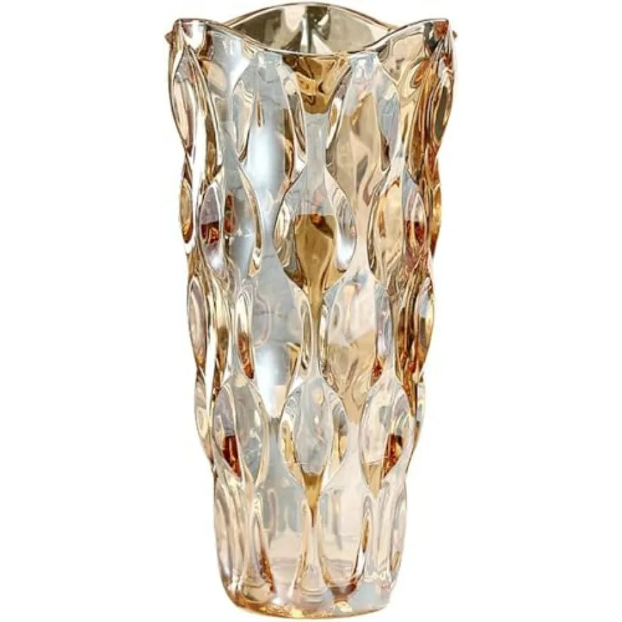 Crystal Clear Glass Vase For Flowers Centerpieces Home Decor