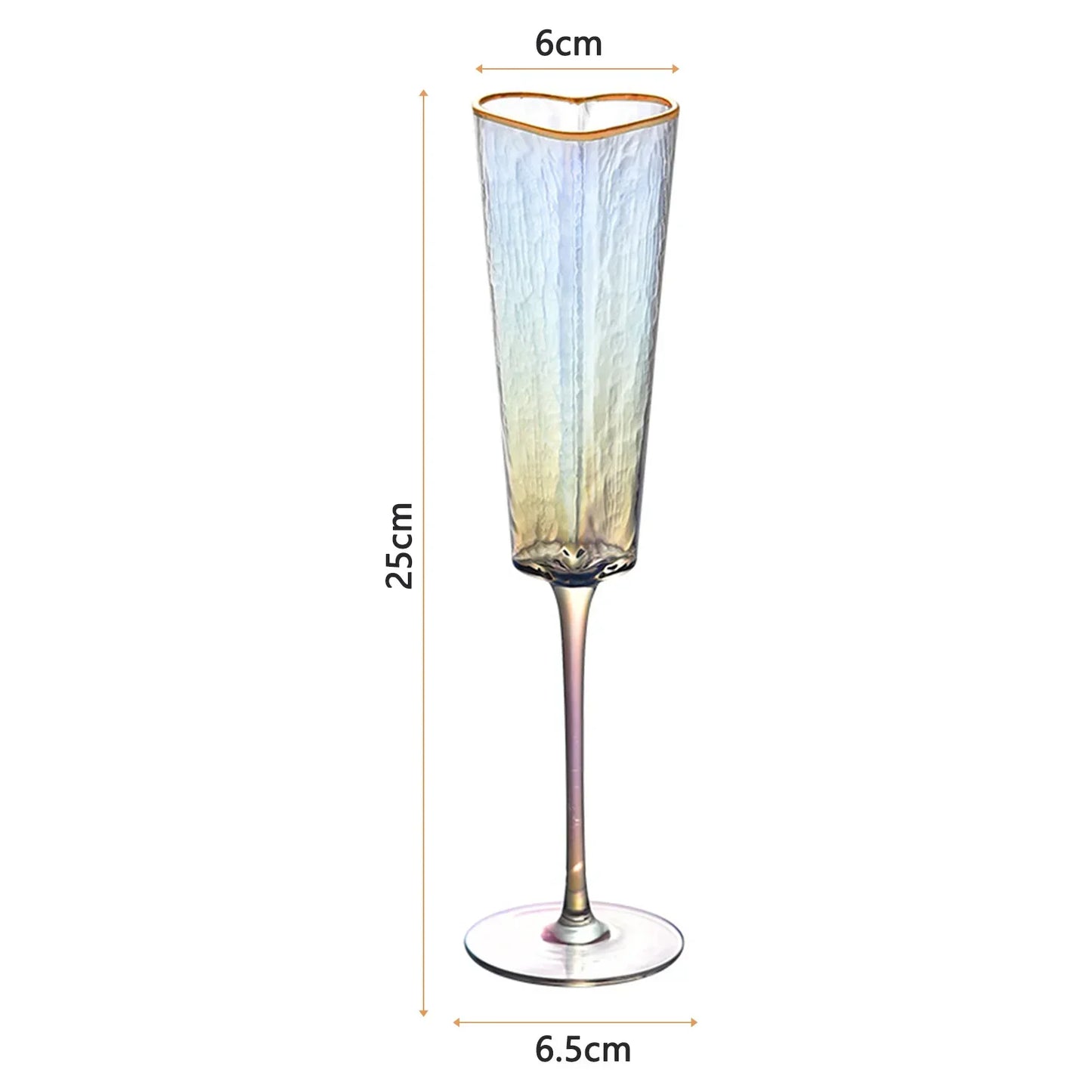 Heart Shaped Glass Goblet Durable Wine Glass For Home Parties