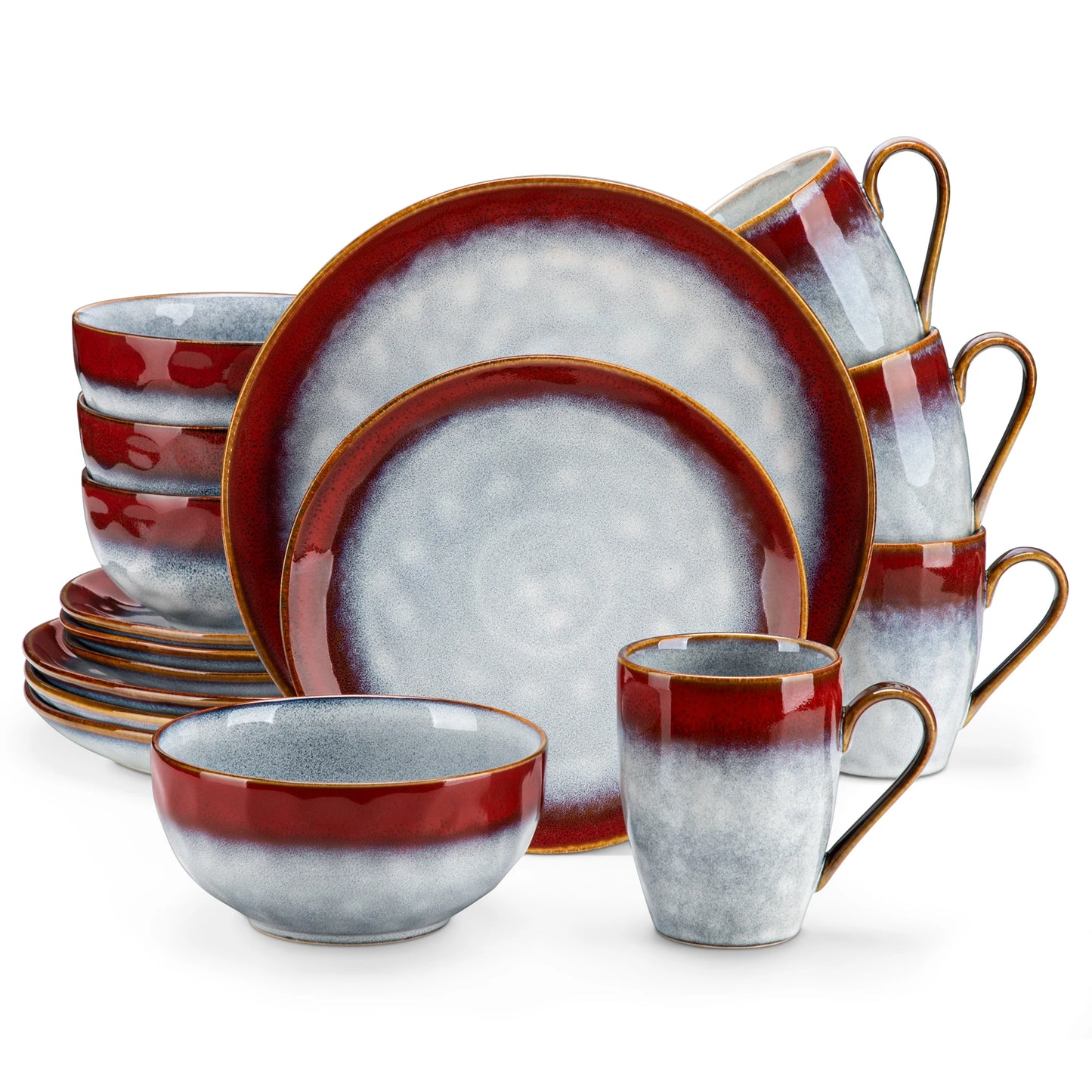 MALACASA Starry Ceramic Dinner Set Tableware Microwave Safe