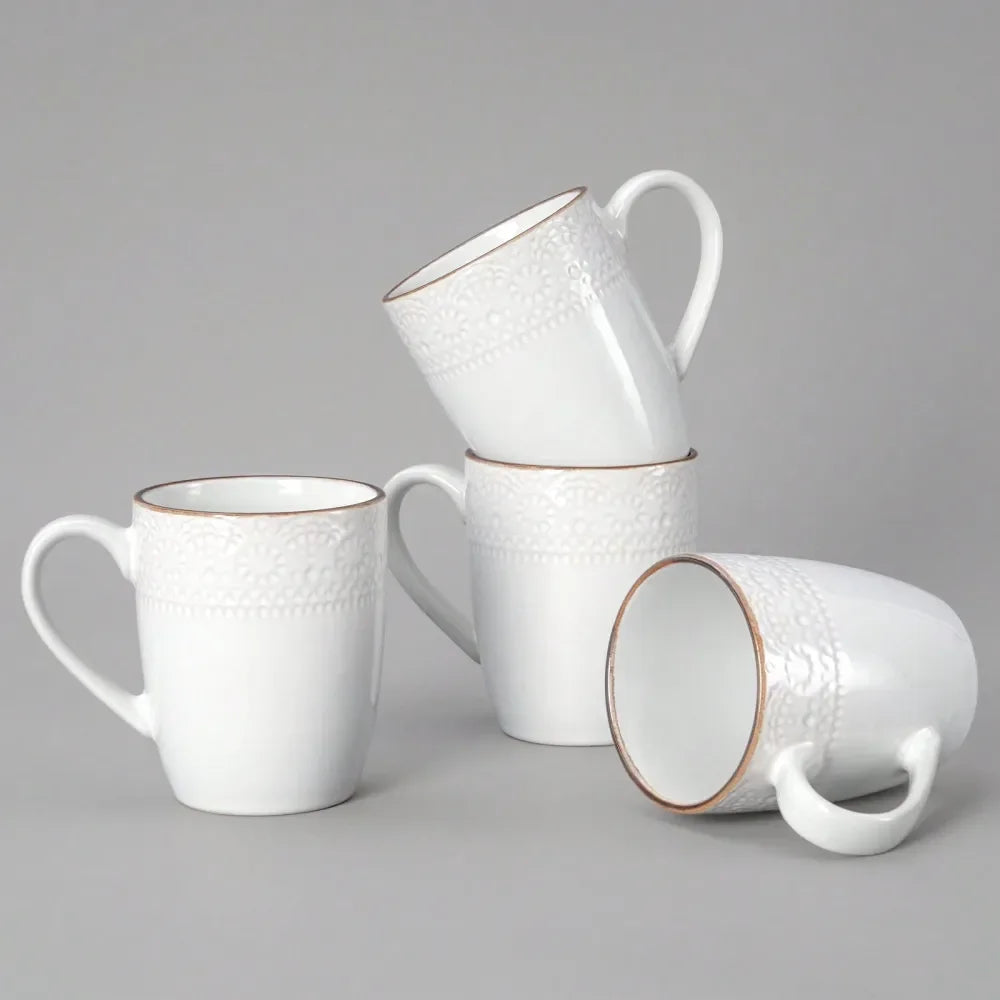 XMSJ 4-Piece Coffee Mugs Set Durable And Elegant