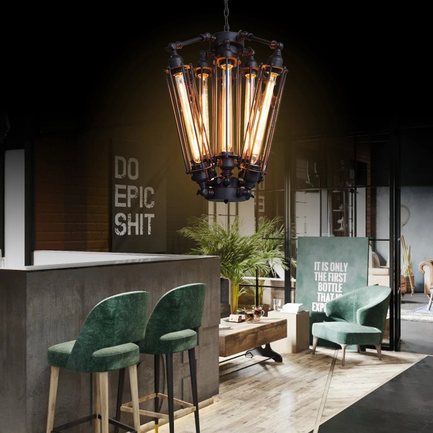 Industrial Metal Steampunk Pendant Lamp