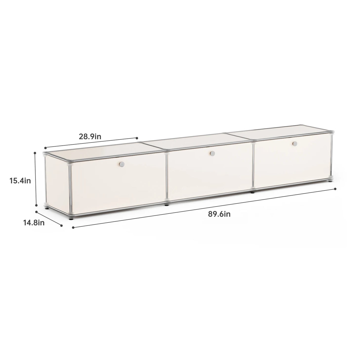 Stainless Steel Storage Cabinet TV Stand For Living Room