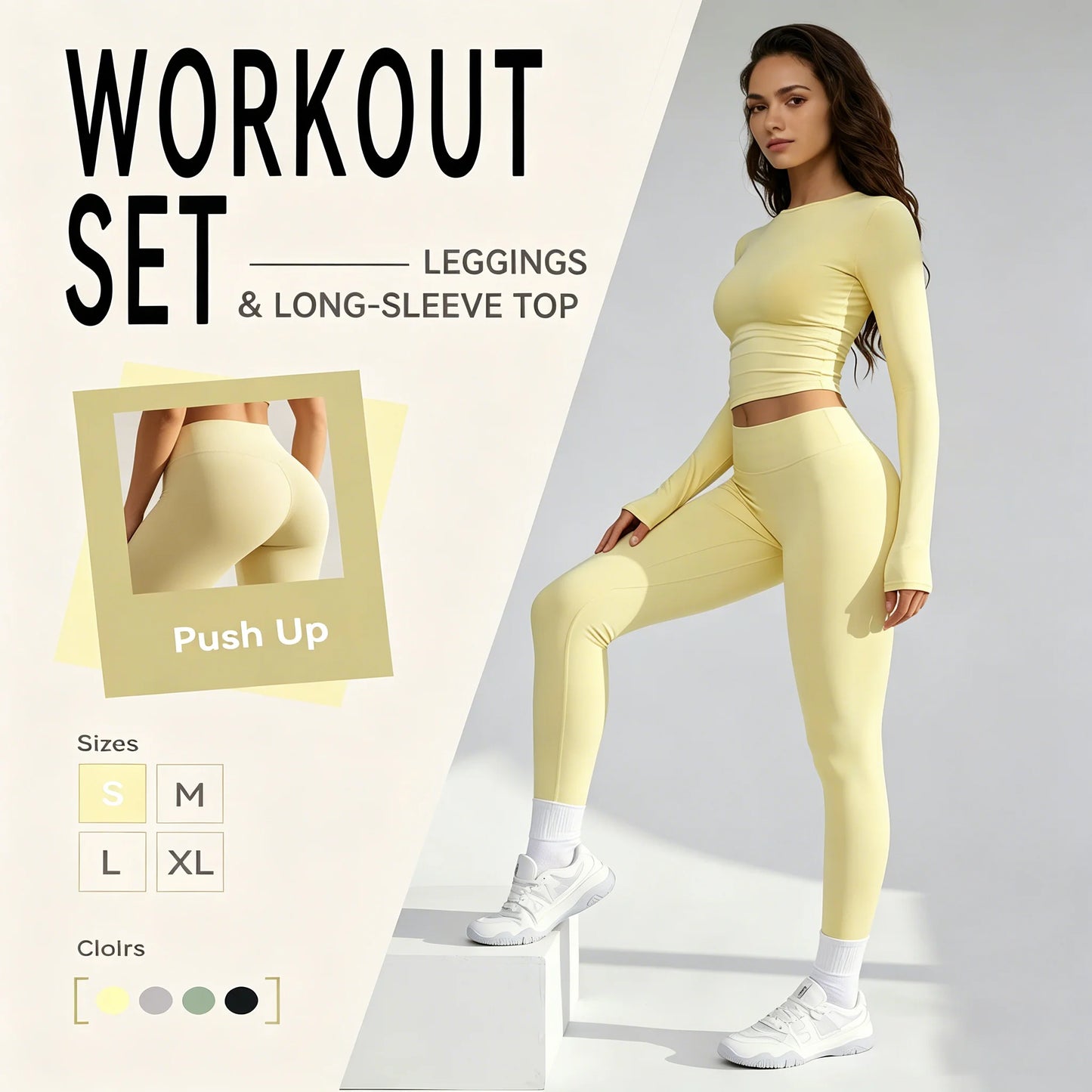 Women's Yoga Pilates 2 Piece Seamless Sportswear Set For Workout