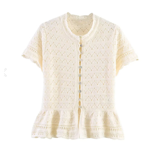 Womens Knit Cardigan Sweater For Spring Summer Casual