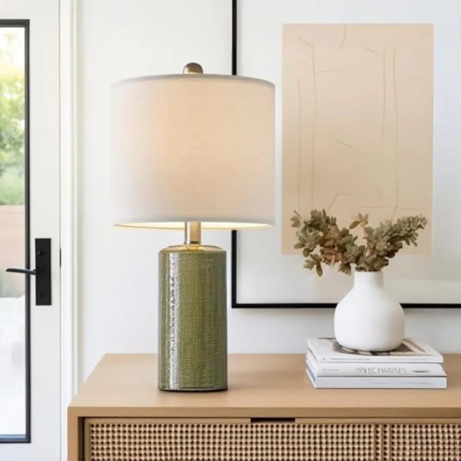 Modern Ceramic Table Lamps Set of 2 for Living Room