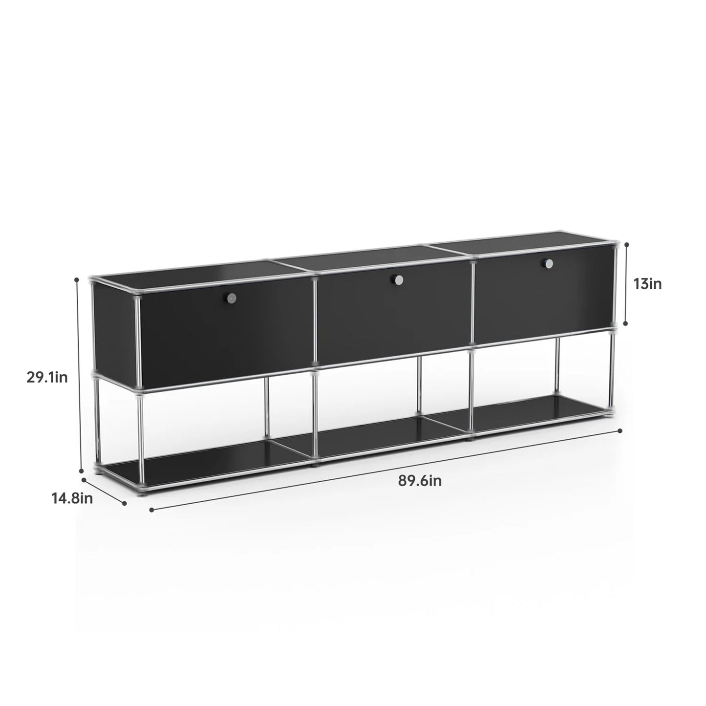 Stainless Steel Storage Cabinet TV Stand For Living Room